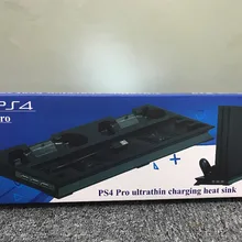 Mutilfunction ультратонкая зарядка теплоотвод вертикальная подставка для PS4 PRO консоль, охлаждение для PS4 PRO хост