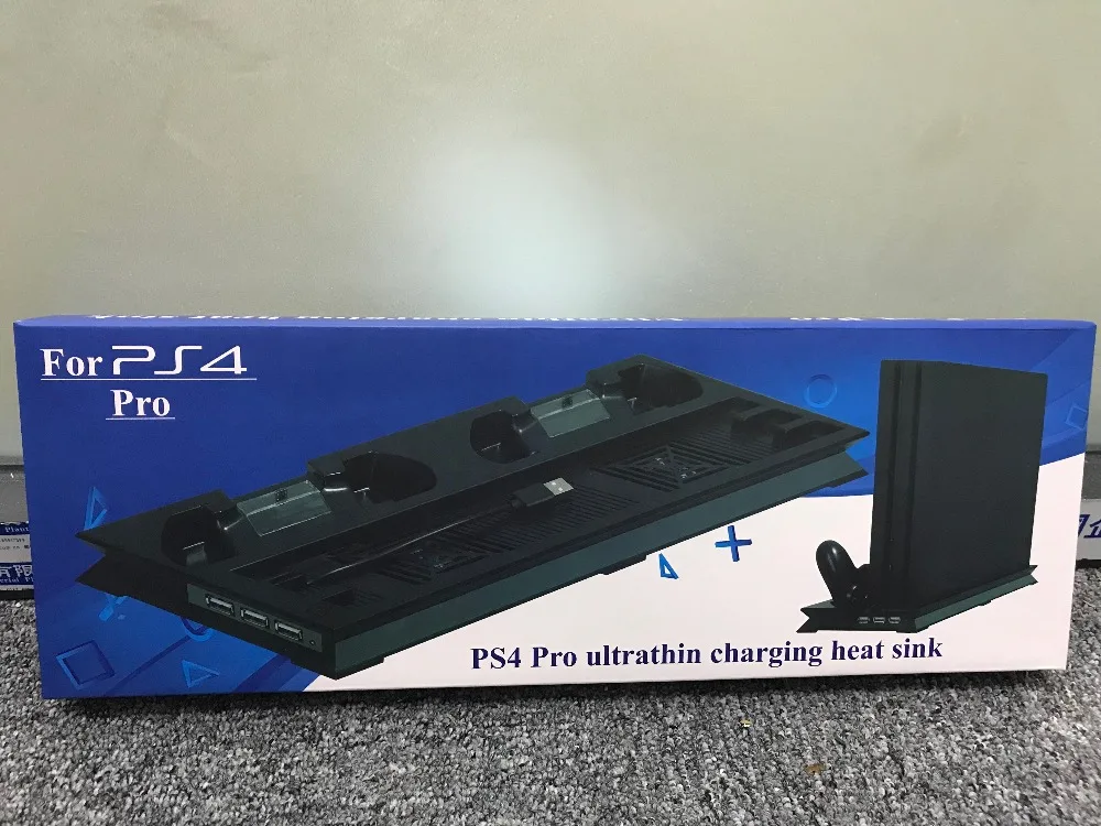 Mutilfunction ultrathin charging heat sink Vertical Stand for PS4 PRO