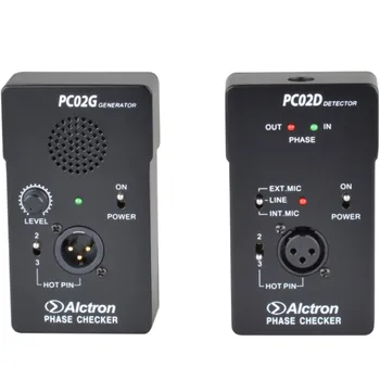 

Alctron PC02 phase checker audio phase tester speaker tester microphone phase tester include signal generator and detector