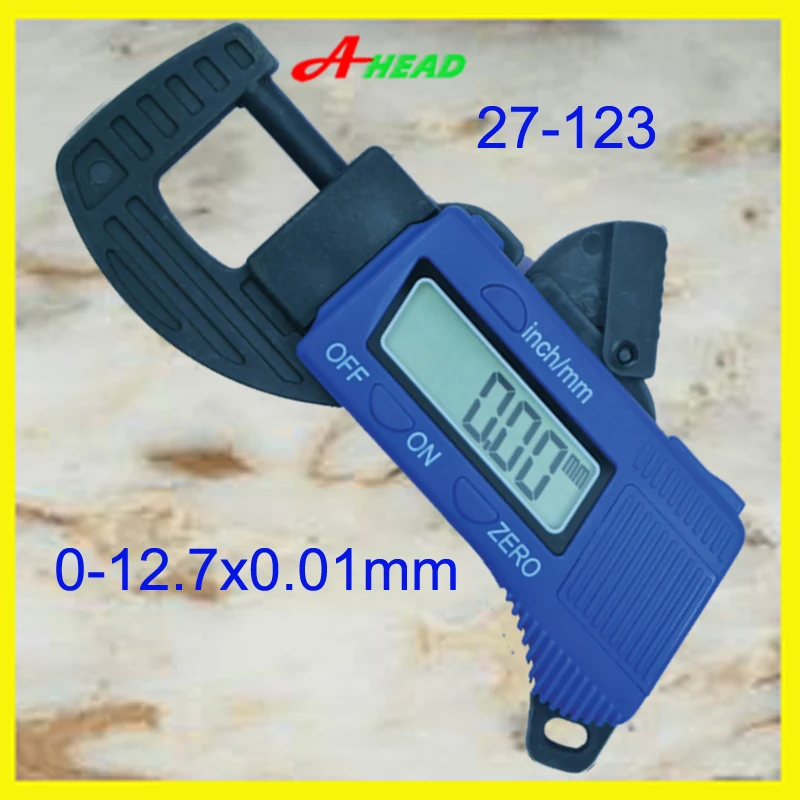 Plastic Digital Thickness Gauge 0 12.7mm 0.01mmthickness gaugedigital