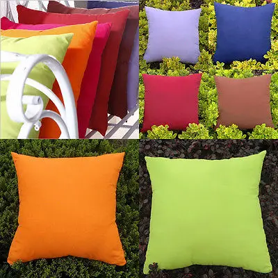 

LUXURY PLAIN SQUARE CUSHION HOME THROW SOFT BED COVERS