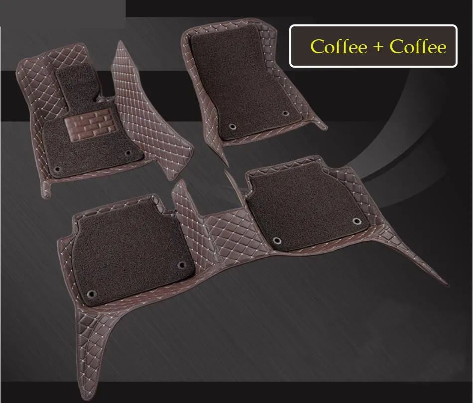 

Auto Floor Mats For Mazda CX-5 2017 2018 Foot Step Mat High Quality Embroidery Leather Wire coil 2 Layer