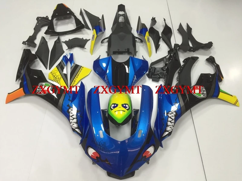 

Fairing Kits for YZF R1 2015 - 2017 Motorcycle Fairing YZF R1 17 Blue Black Shark Plastic Fairings for YAMAHA YZFR1 2016