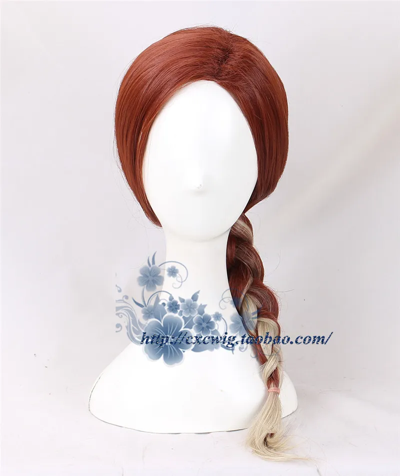 The Avengers 4 New Avengers Endgame Black Widow Cosplay Hair Wig Natasha Romanoff Cosplay Brown Braided Hair Wig Halloween Props