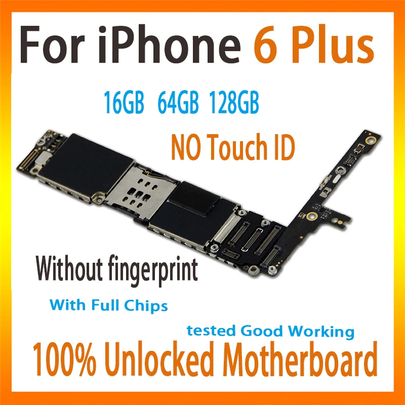 

motherboard For iPhone 6P 6 Plus 5.5 inch logic board without touch ID Original unlocked With Full Chips IOS mainboard,NO iCloud