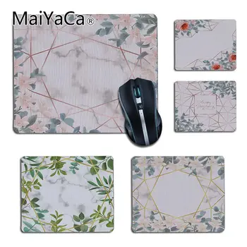 

MaiYaCa Flowers Pink marble gold lines art Comfort small Mouse Mat Gaming Mouse pad Non-Slip Laptop Computer mouse mat desk mat