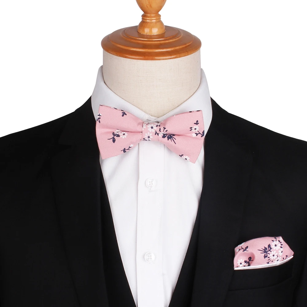 Men Bowtie Shirts Bow Tie For Men Business Wedding Bowknot Adult Floral