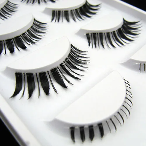 

5 Pairs Soft Long Thick False Eyelashes Upper Lower Eye Lash Extension Set