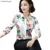 Haute qualité Femmes Floral Chemisier Chemise Luxe Chemisier chemise À Manches Longues style Chinois élégant Vêtements de Travail Chemisier