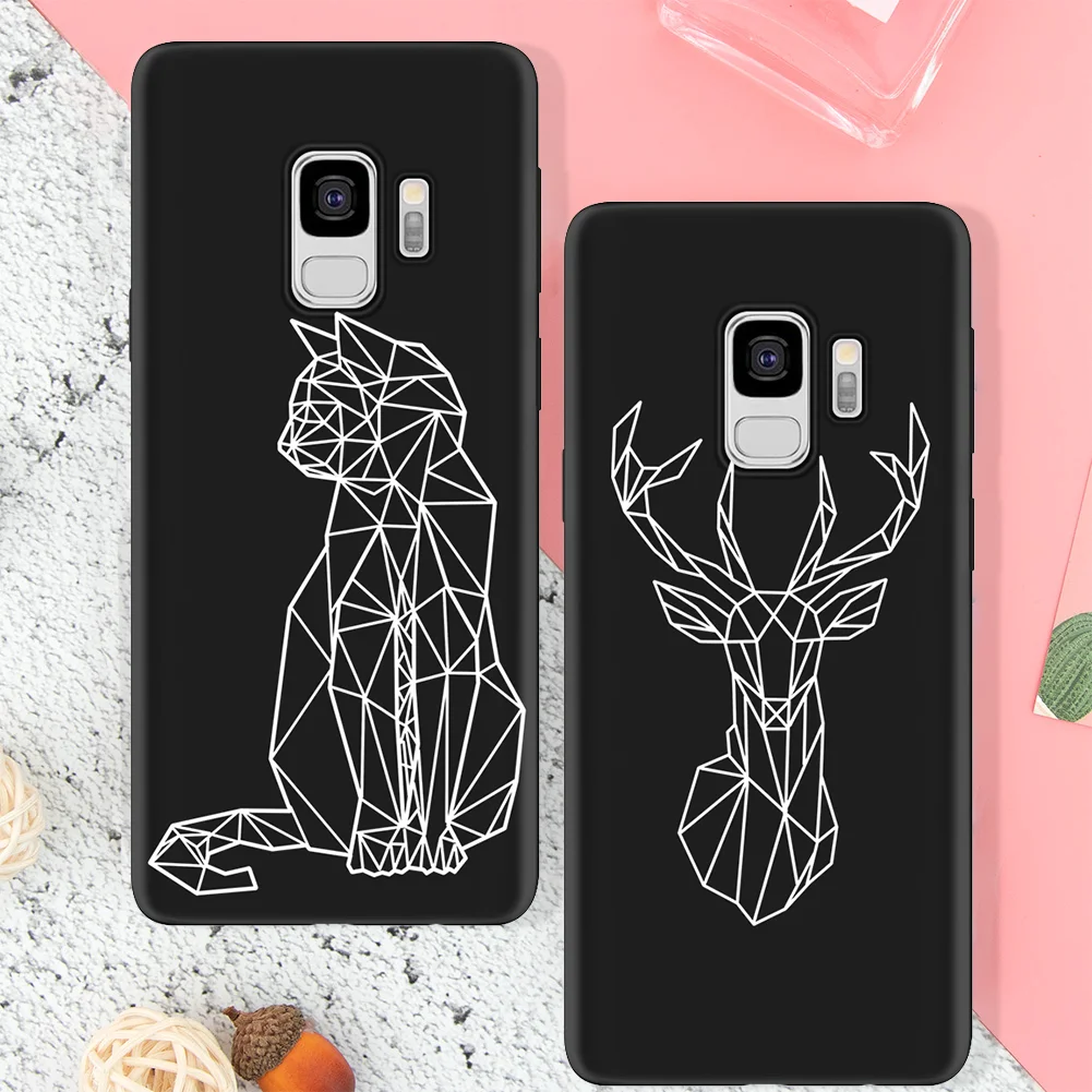 Cat Чехол из термопластичного полиуретана для телефонов Samsung Galaxy A50 A70 Note 8 9 10 Pro S8 S9