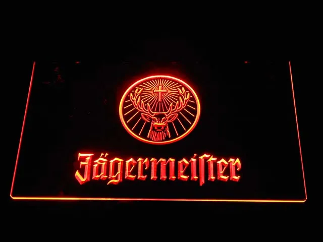 A288 Jagermeister светодиодный неоновый светильник с головой оленя