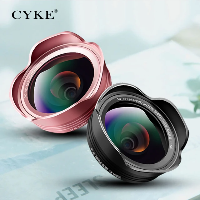 Special Offers CYKE 5K Professional Phone Lens Wide Angle Lens Macro Lens 2 in 1 Cell Phone Camera Lens for iPhone 8/7/6sPlus No fisheye effect Special Offers CYKE 5K Professional Phone Lens Wide Angle Lens Macro Lens 2 in 1 Cell Phone Camera Lens for iPhone 8/7/6sPlus No fisheye effect