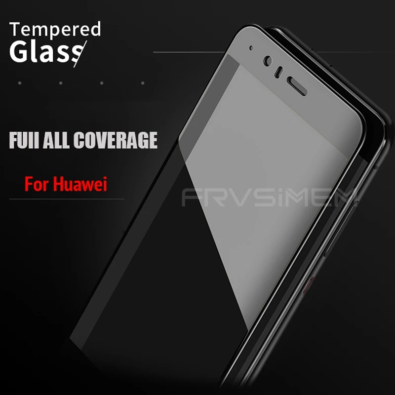 Frvsimem полное покрытие закаленное Стекло для Huawei P8 Lite 2017 P10 P9 Honor 6C 6X8 9 Экран