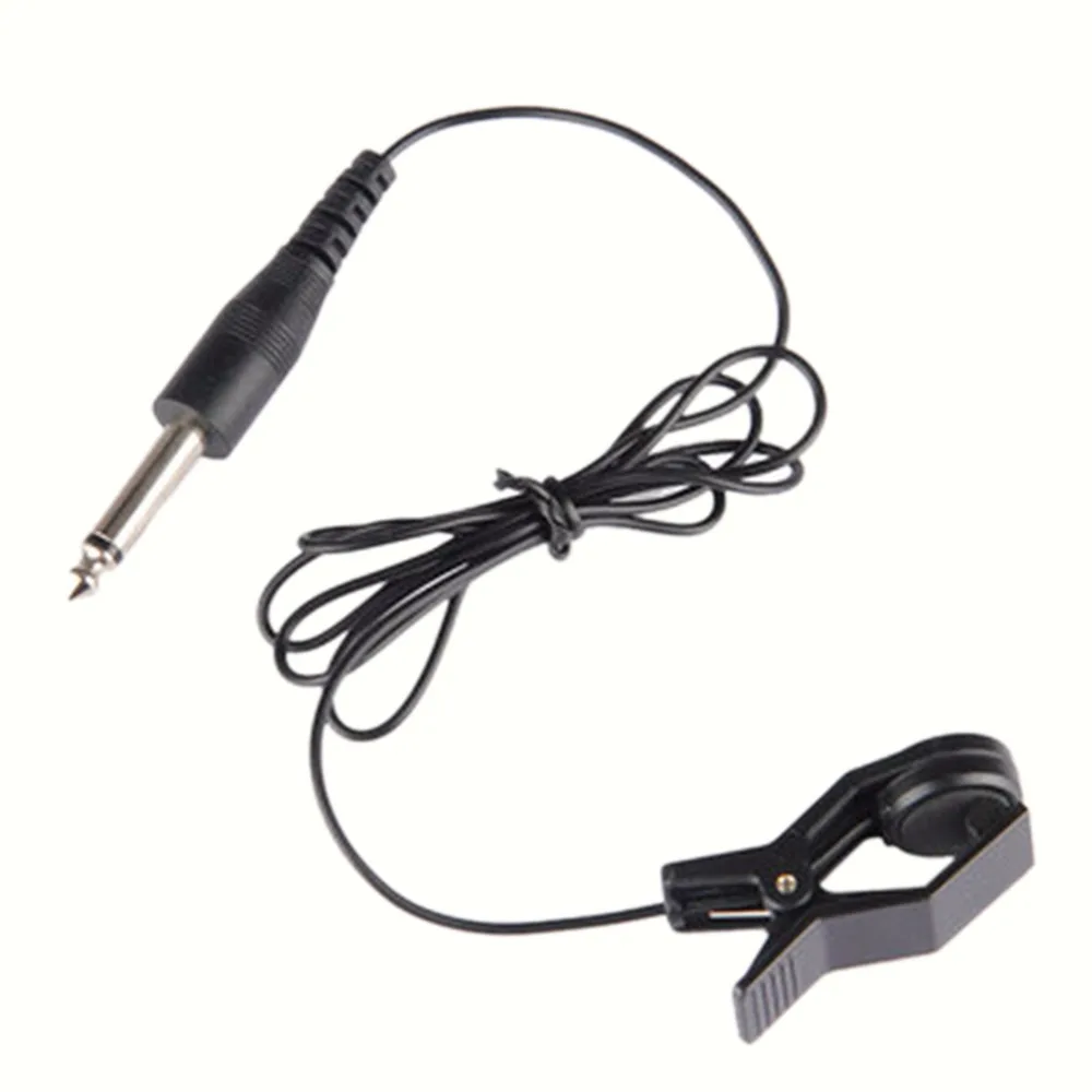 

Hot Sale Universal Acoustic Piezo Guitar Vibration Sensor Tuning Clip Line Wire Pickup With 90cm Cable Black