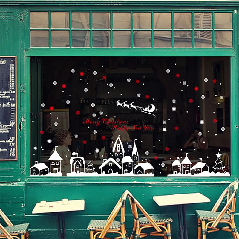 

Christmas Snowflake Window Sticker Winter Wall Stickers Kids Room Christmas Decor For Home New Year Stickers Snowflake