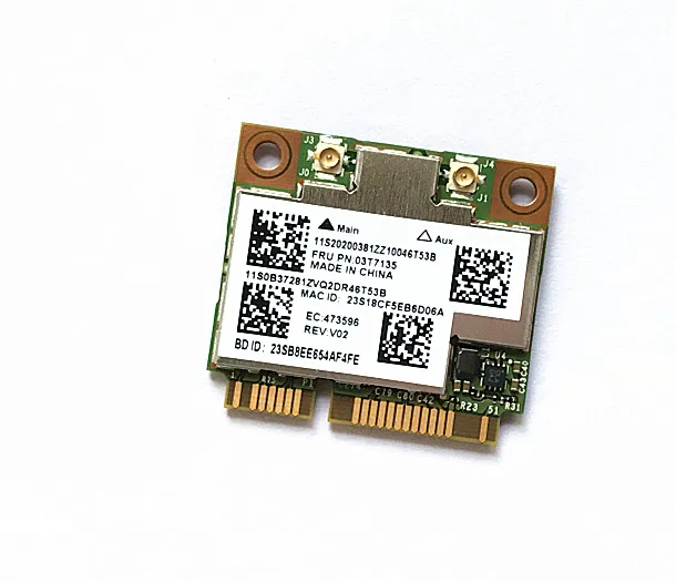 

SSEA Used WiFi Bluetooth4.0 For BroadCom BCM4352 BCM94352HMB 802.11ac 876M Wireless card for Lenovo y410p y510p Y430P 03T7135