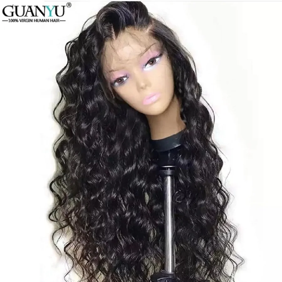 

Deep Curly Lace Wig Brazilian Remy Lace Front Wigs For Black Women 100% Human Hair Lace Front Wigs With Baby Hair Pre Plucked