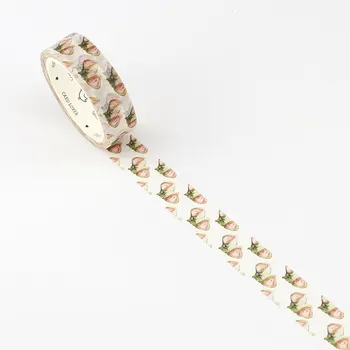 

1x (strawberry) 1.5cm X 7m Kawaii washi tape children DIY Diary decor masking tape stationery scrapbooking tool #16-30