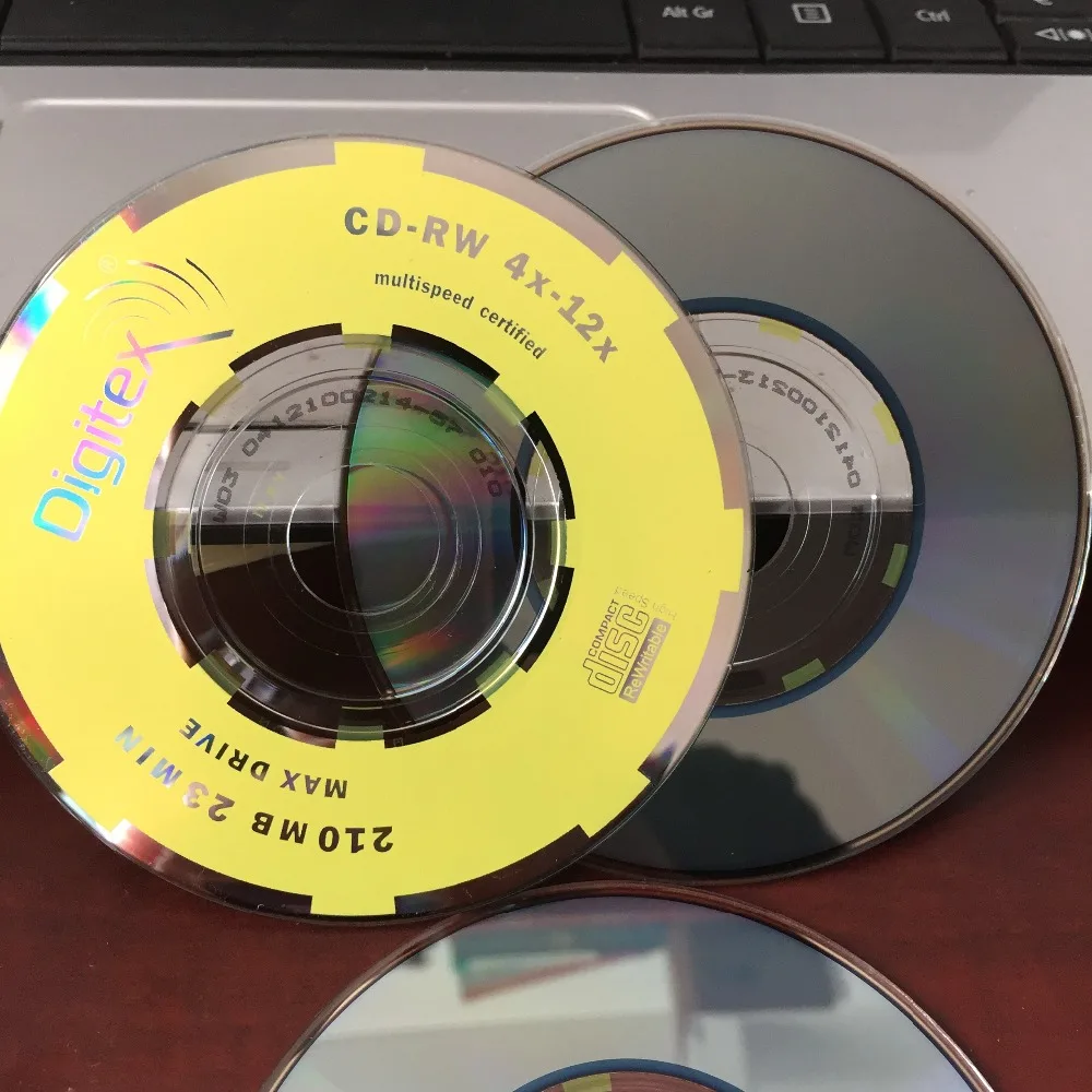 

Wholesale 10 Discs 8 cm 210MB 4-12X Mini CD RW Discs