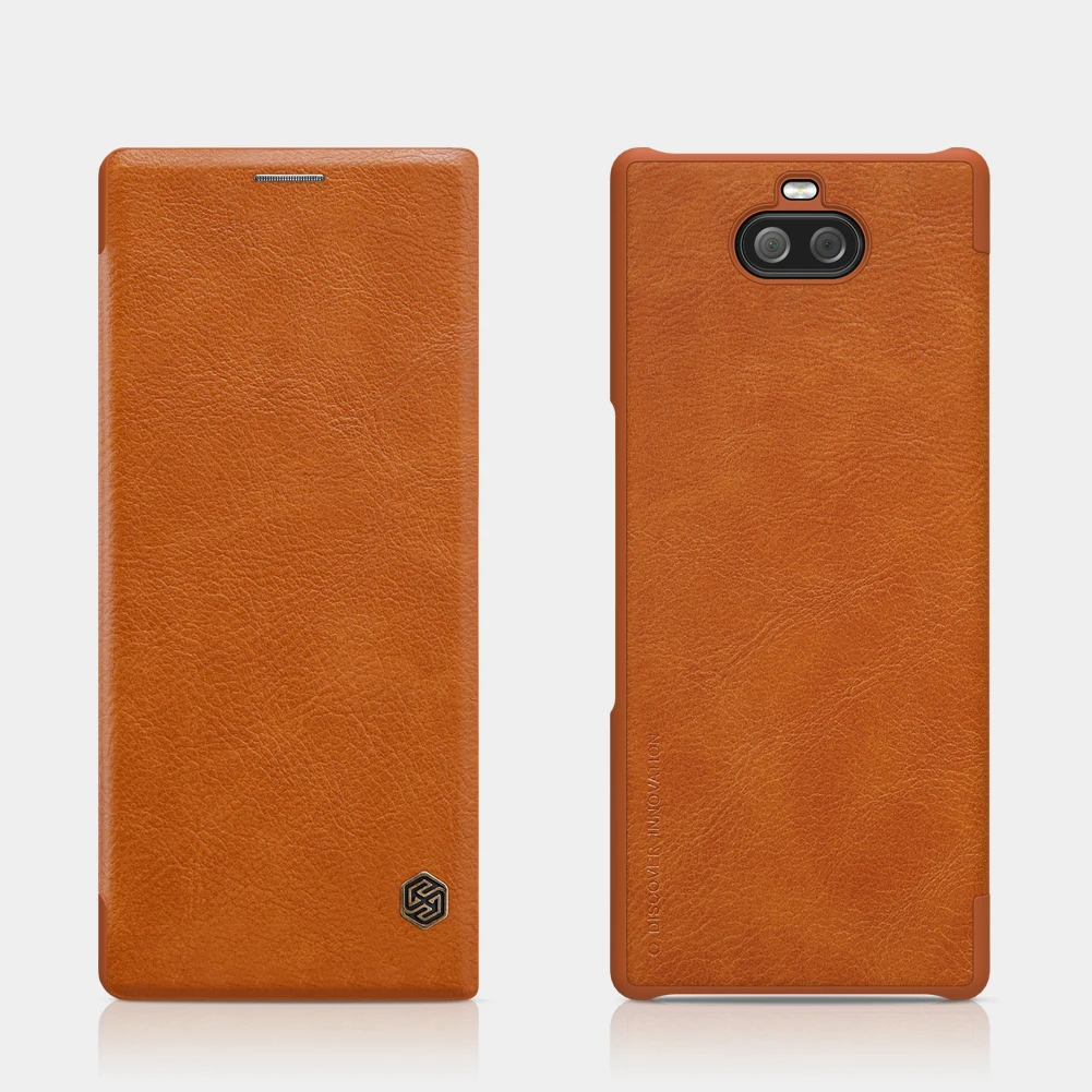 Флип-кейс для sony Xperia 10 Plus NILLKIN Qin Series роскошный чехол из кожи ПУ и ПК для sony Xperia 10