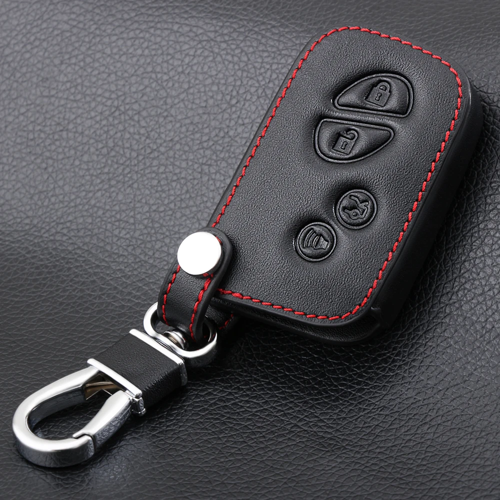 

Genuine Leather Car Key Cover Fob Case For Lexus ES 300h 250 350 IS GS CT200h RX CT200 ES240 GX400 LX570 RX270 Key Jacket