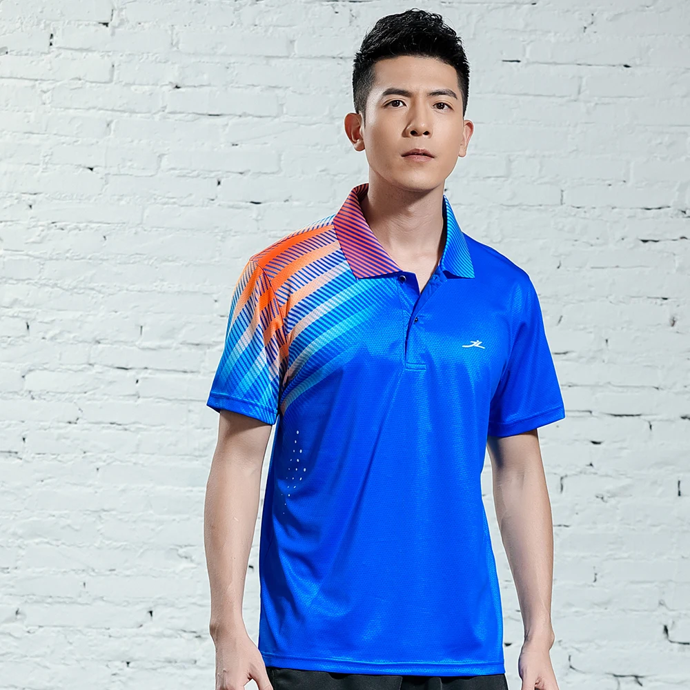 Man 1 shirts Новые рубашки для бадминтона мужские/мужские, быстросохнущие спортивные футболки, рубашки для настольного тенниса, рубашки для тенниса 2622 - Цвет: Man 1 shirts
