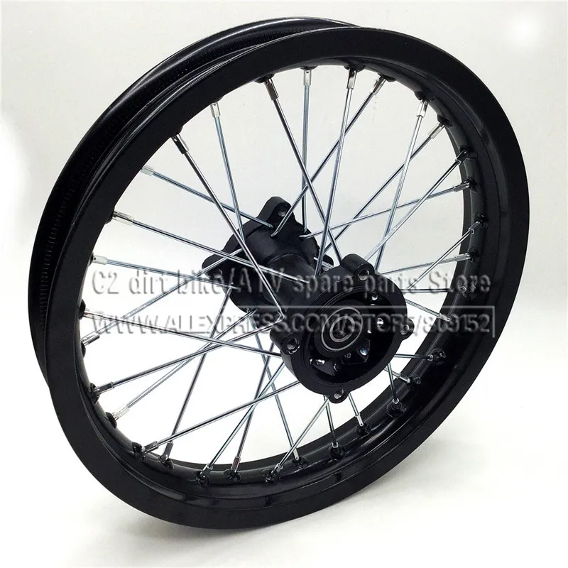 Задние диски 14 дюймов, диски из алюминиевого сплава, колесные диски 1,85x14 дюймов для китайского грязного велосипеда, колеса для велосипеда ямы, запасные части