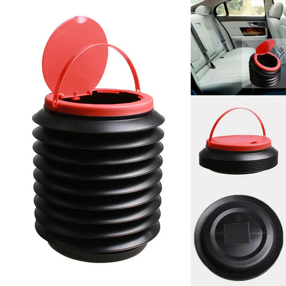 

4L Car Multi-function Retractable Bucket Folding Storage Bin Umbrella Trash For Fishing Camping Outdoor Travel