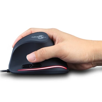 

ZelotesT-20 Vertical USB Wired Gaming Mouse Programmable 6 Buttons LED Mouse 3200 DPI Human Engineer Mouse Mice A30