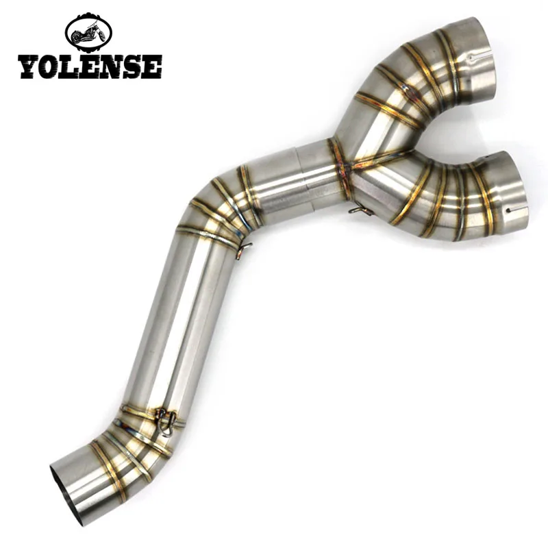 

For BMW S1000RR S1000R HP4 2009-2016Motorcycle Accessories Exhaust System 60-60.5mm Stainless Steel Mid Link Pipe Tail Escape