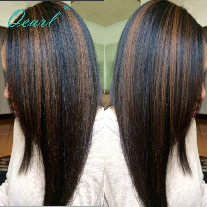  Highlight Colored Human Hair Wigs Lace Front Wig Preplucked Hairline with Baby Hairs Brazilian Stra