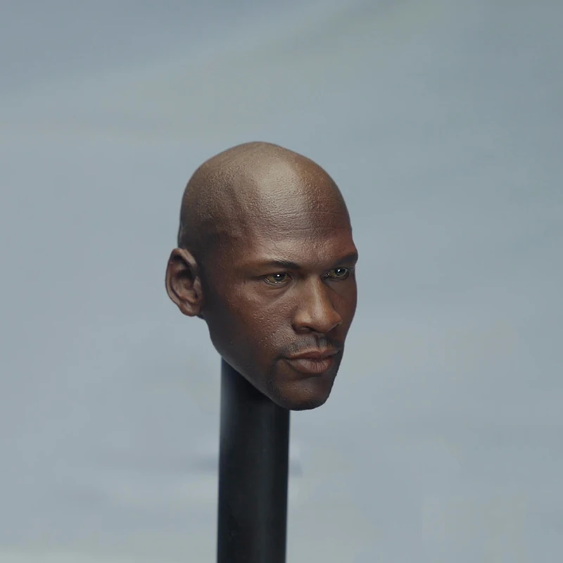 Высокое качество 1:6 масштаб Мужская голова лепить баскетбольная звезда Майкл Джордан голова резьба Модель ель 1" фигурка