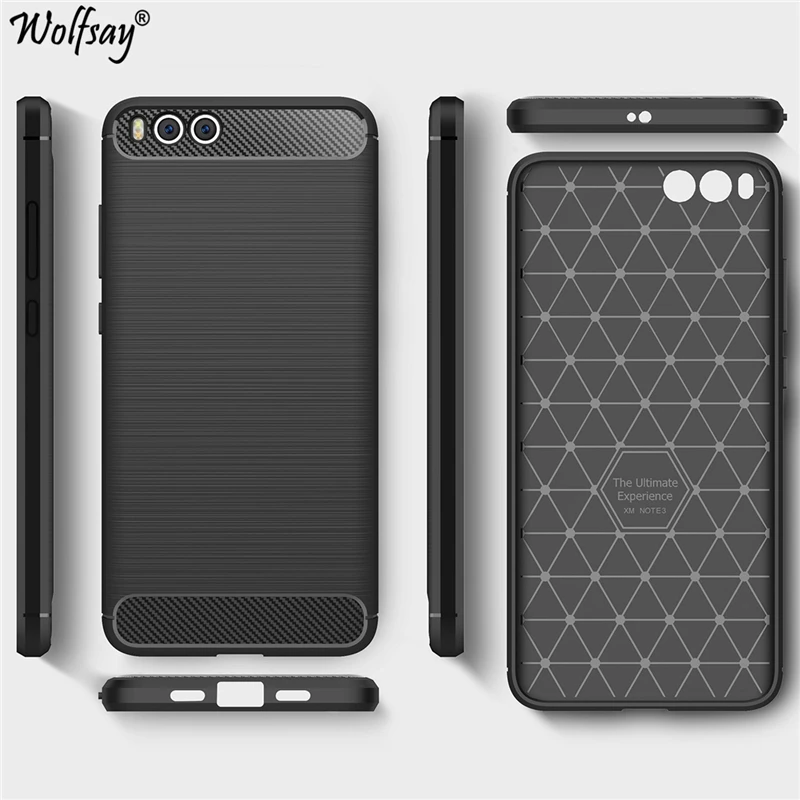 Wolfsay غطاء جهاز شاومي مي نوت 3 حالة المطاط سيليكون جراب هاتف سفور جهاز شاومي مي نوت 3 جراب هاتف شاومي هاتف محمول mi note 3 حالة Fundas قذيفة