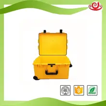 Tricases factory Customized logo low price hard plastic trolley toolbox with wheels and handle and