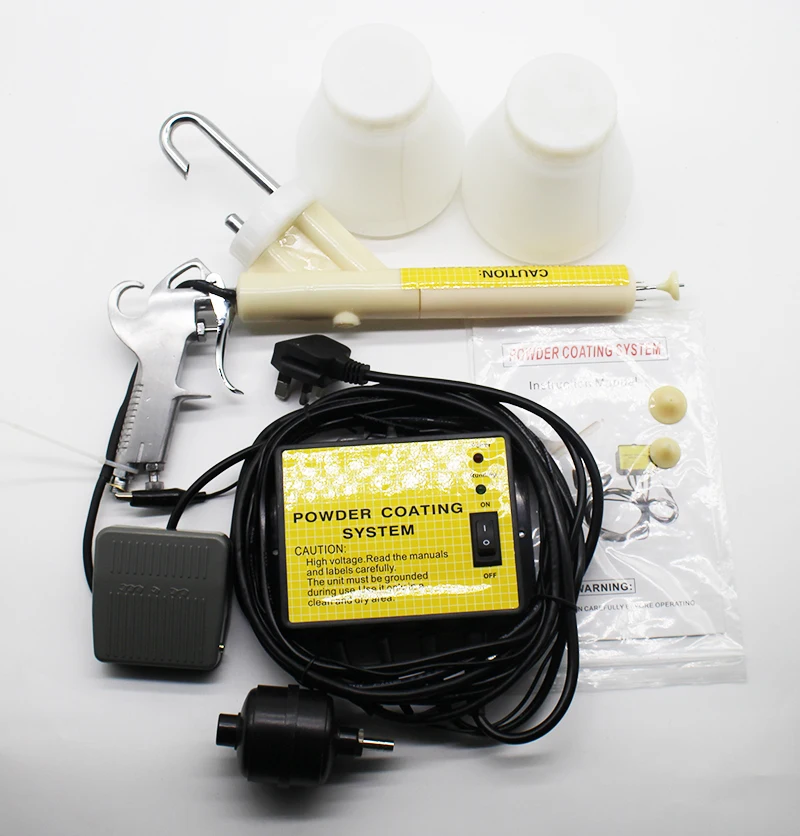 

110V/220V Metal workpiece spray machine Mini Powder Coating System PC02 Electrostatic spray gun Y