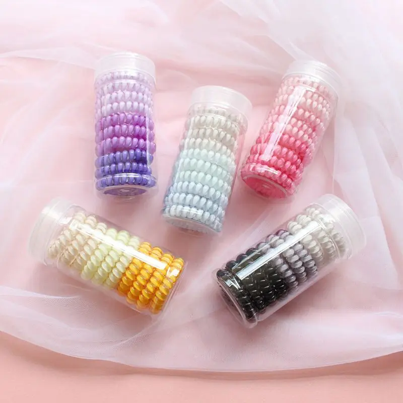 

New Korean Candy Colors Telephone Line 3CM Elastic Hair Bands Headbands For Women Hair Accessories Girls Rubber Bands Hair Ropes