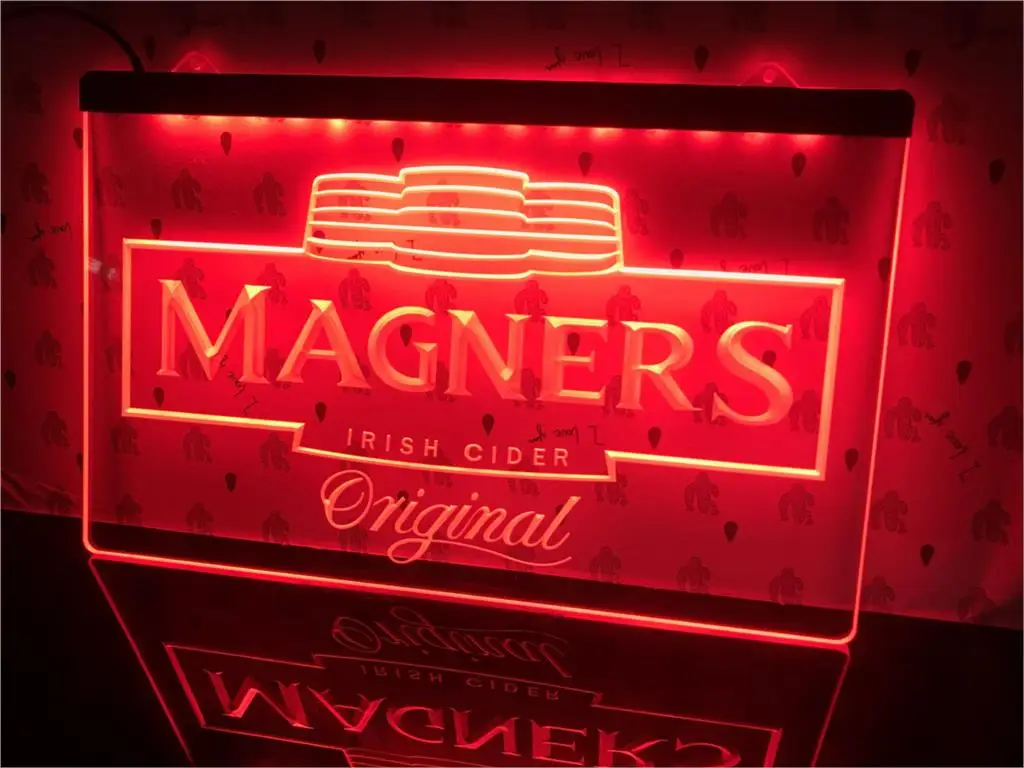 A148 Magners ирландское яблочный бар пивной паб светодиодный световой знак