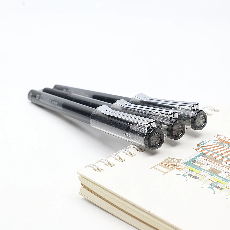 3 шт./лот, новая качественная гелевая ручка высокой емкости, 0,5 мм, черные чернила, нейтральные ручки для письма, для студентов, гелевая ручка, школьные офисные принадлежности
