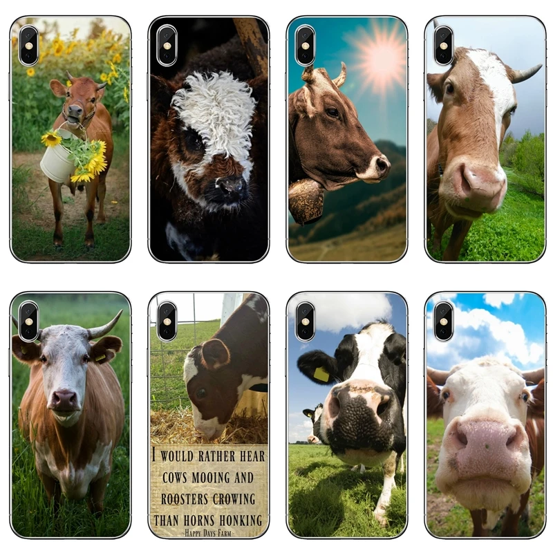 

Luxury Cow On Countryside Vacation For Samsung Galaxy J4 J5 J6 J7 J8 A5 A7 A8 A9s Plus Prime star 2016 2017 2018 Soft phone case
