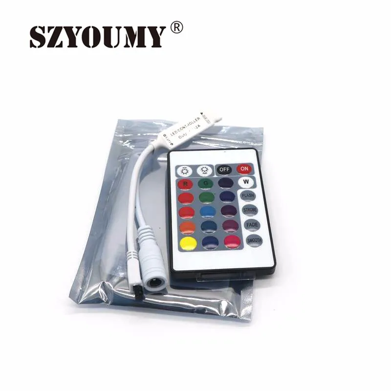 SZYOUMY 200X мини DC12V 24 44-клавишный пульт Беспроводной светодиодный RGB Управление; С Инфракрасный пульт Управление для SMD 3528 5050 RGB Светодиодные ленты