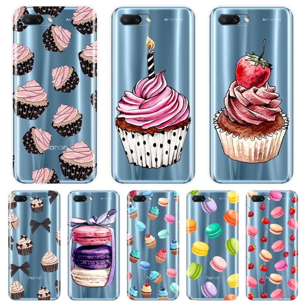 

Back Cover For Huawei Honor 10 9 8 8X MAX 7 7S 7X 7A 7C Pro Sweet Cake Silicone Soft Phone Case For Huawei Honor 7 8 9 10 Lite