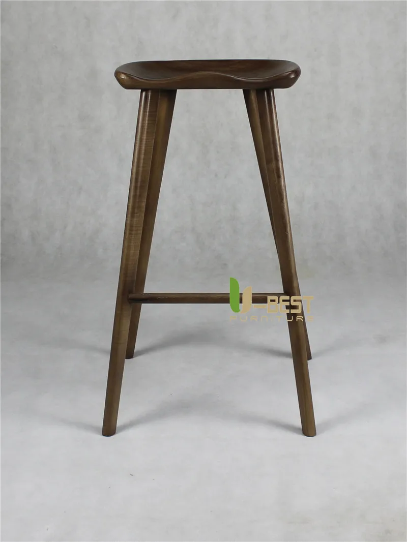 U-BEST барный стул, тракторное сиденье из твердой древесины, 4 ножных барный стул, дизайн, тракторный стул