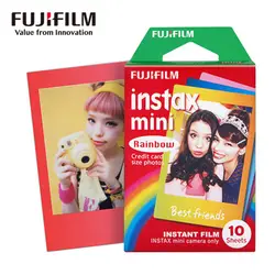 Оригинальная пленка Fujifilm Instax Mini 9 Rainbow Fuji Instant photo paper 10 листов Mini 8 7 s 7 50 s 50i 90 25 dw Share SP-1 камер