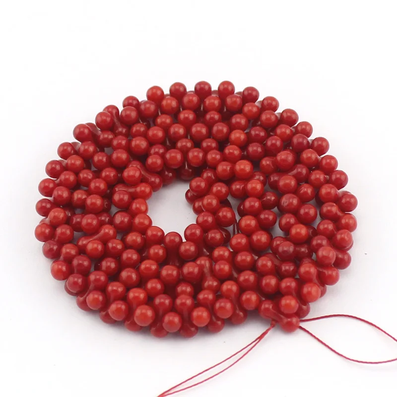 Buy Free Shipping 4X9MM 100 Real Coral JEWELRY MAKING