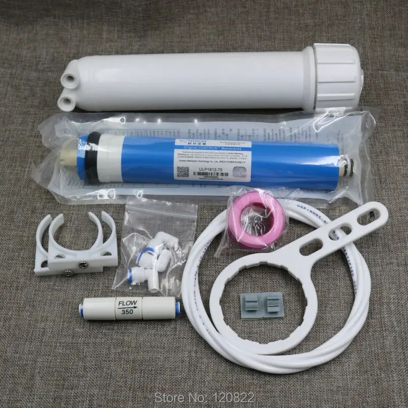 

Free Shipping 75gpd Vontron RO Membrane + 1812 RO Membrane Housing + Reverse Osmosis Water Filter System Parts