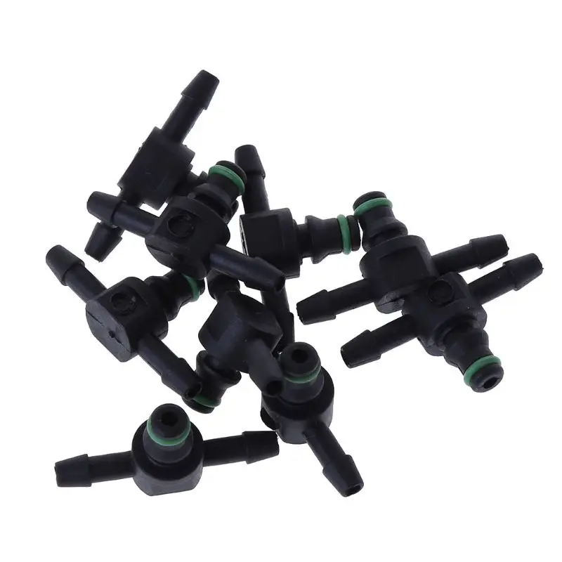 

10 Pcs T Type Connector Pipe Hose Joiner Tube Fuel For Bosch 110 Series Injector