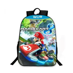 Лидер продаж 3D мультфильм Mario Kart 8 школьная сумка для детей мода рюкзак для Обувь для мальчиков Mochila Escolar печати путешествия ноутбук Рюкзаки