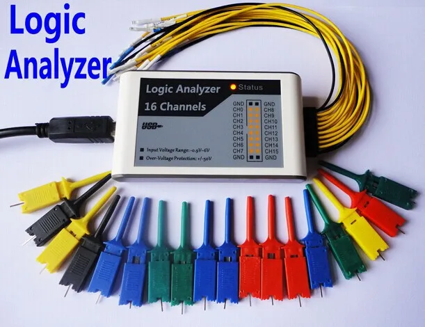USB Logic Analyzer 100M max sample rate,16Channels,10B samples, MCU,ARM,FPGA debug tool USB Logic Analyzer 100M max sample rate,16Channels,10B samples, MCU,ARM,FPGA debug tool