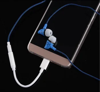 

by dhl or ems 500pcs Type-C Male to 3.5mm Female Audio Adapter Type C to 3.5 Headphone Converter for Letv 2,max 2, pro 3