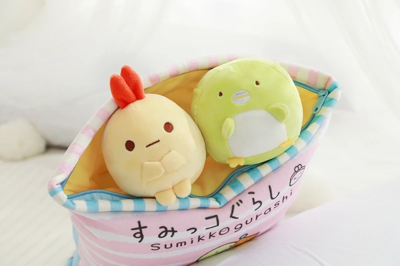 Плюшевая подушка Sumikko Gurashi, 8 шт., японская анимация, Sumikko Gurashi, мягкая подушка, уголок, био, мультяшная кукла для детей